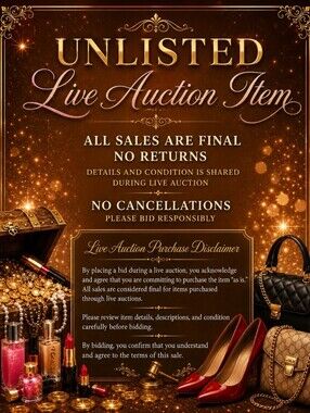 Unlisted Live Auction Item